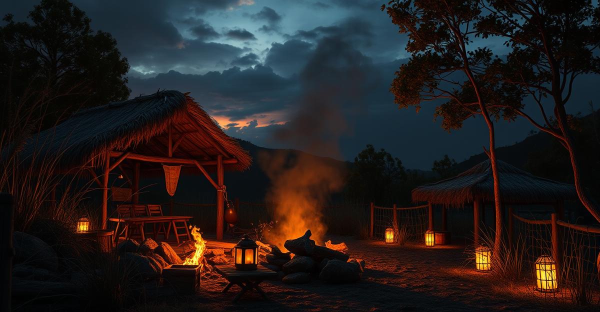 La Llama Eterna: Creando Antorchas y Lámparas de Grasa para Iluminación Nocturna y Señalización